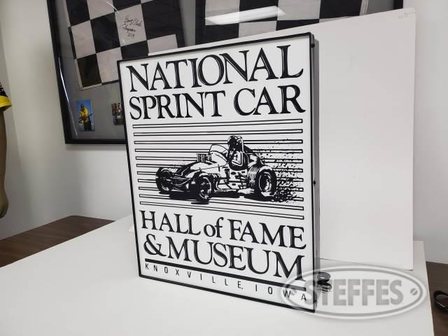 National Sprint Car Hall of Fame lighted sign